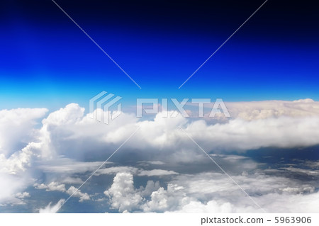 Clouds from the airplane 5963906