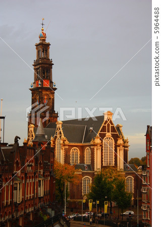 The West Church of Amsterdam Morning glow 5964488