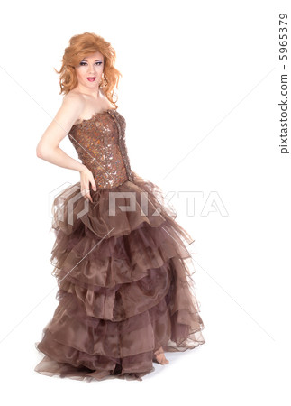 Portrait of drag queen. Man dressed as Woman 5965379