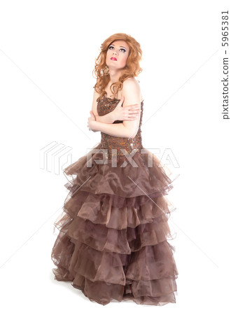 Portrait of drag queen. Man dressed as Woman 5965381