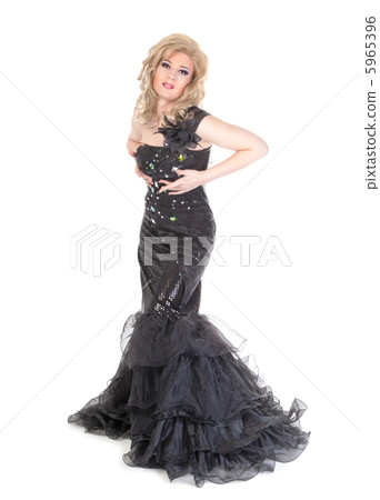 Portrait of drag queen. Man dressed as Woman Portrait of drag queen. Man dressed as Woman 5965396