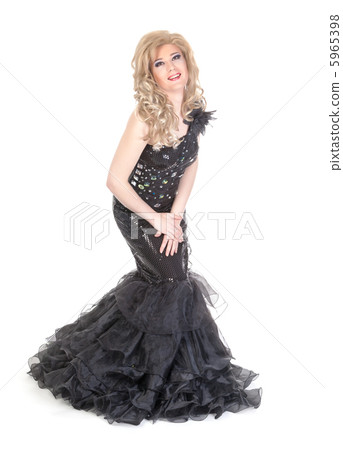 Portrait of drag queen. Man dressed as Woman Portrait of drag queen. Man dressed as Woman 5965398