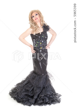 Portrait of drag queen. Man dressed as Woman 5965399