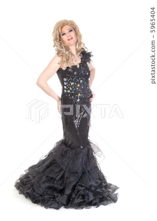 Portrait of drag queen. Man dressed as Woman 5965404