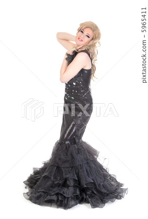 Portrait of drag queen. Man dressed as Woman 5965411
