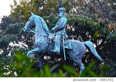 Mr. Komatsu Miya Hin Rider's horse statue (Ueno Imperial Park / Ueno, Taito-ku, Tokyo) 5965791