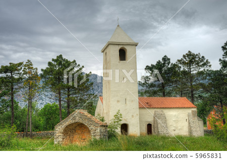 Church of St. Peter, Starigrad  Paklenica, Croatia 5965831