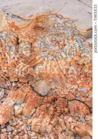 Detail of dolomite, calcite stone surface, Croatia 5965833