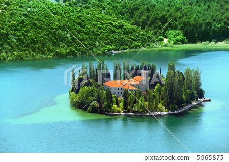 Visovac, Christian monastery, Croatia Visovac, Christian monastery, Croatia 5965875