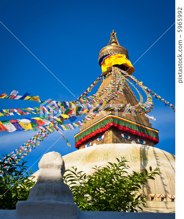 Buddhist Boudhanath Stupa. Nepal, Kathmandu  5965992