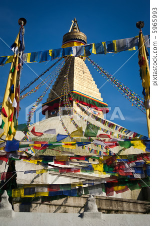Buddhist Boudhanath Stupa. Nepal, Kathmandu Buddhist Boudhanath Stupa. Nepal, Kathmandu 5965993