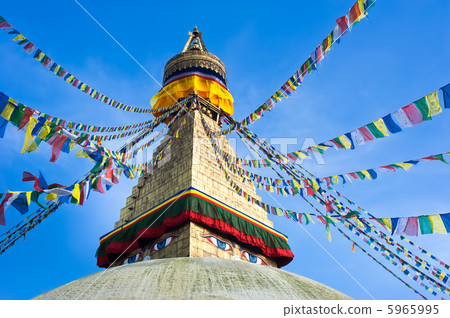 Buddhist Boudhanath Stupa. Nepal, Kathmandu Buddhist Boudhanath Stupa. Nepal, Kathmandu 5965995