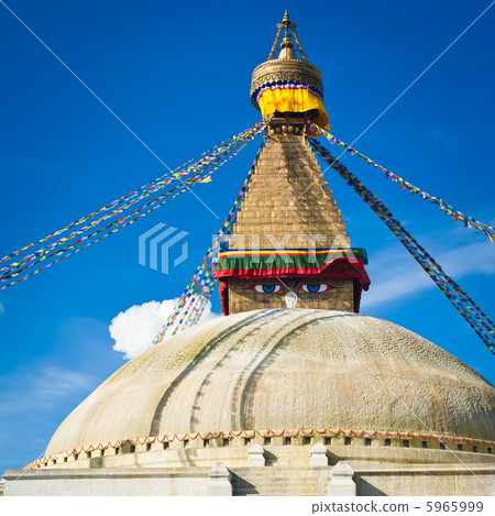 Buddhist Boudhanath Stupa. Nepal, Kathmandu  5965999
