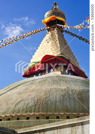 Buddhist Boudhanath Stupa. Nepal, Kathmandu Buddhist Boudhanath Stupa. Nepal, Kathmandu 5966000