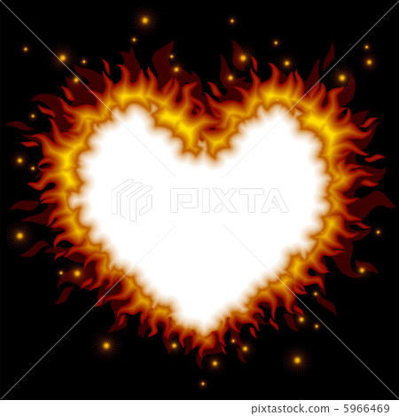 Fiery heart card Fiery heart card 5966469