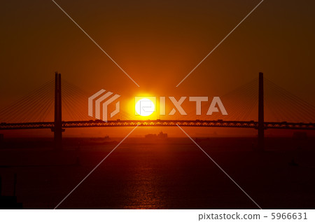 Sunrise at Yokohama Port 5966631