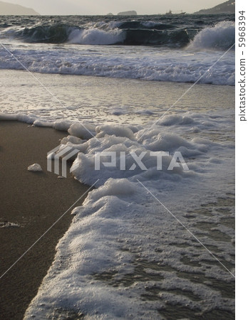 Wave blossoms to announce the winter of Genkai-nada 5968394