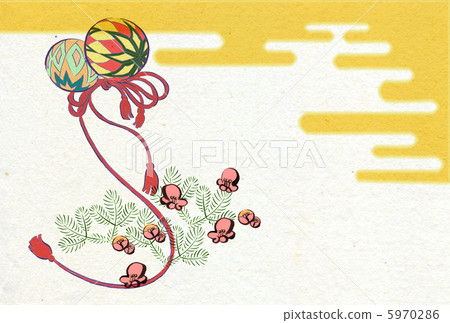 新年的卡片,Keigo背景球例證 新年的卡片,Keigo背景球例證 5970286