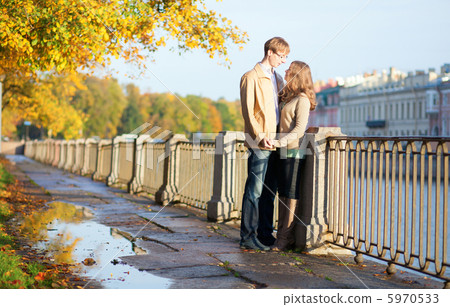 Loving couple in Saint-Petersburg, Russia 5970533