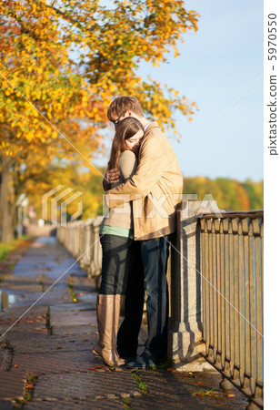 Loving couple in Saint-Petersburg, Russia 5970550
