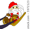 Santa looking back 5972123