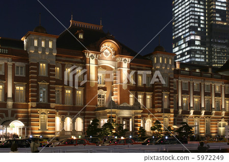 Tokyo station Marunouchi central mouth night view 5972249