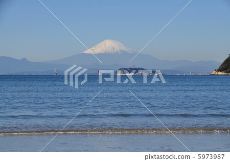 Mt. Fuji from the Zushi Coast and Enoshima Mt. Fuji from the Zushi Coast and Enoshima 5973987