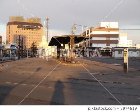 Bus stop in Kushiro 5974619