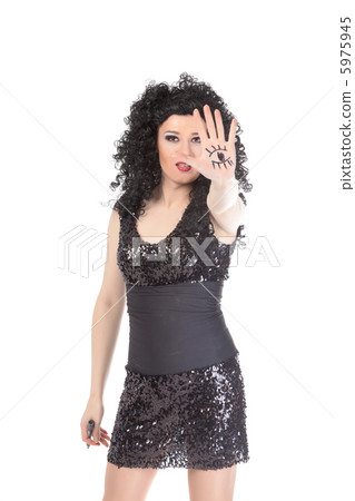 Portrait of drag queen. Man dressed as Woman 5975945