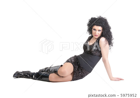 Portrait of drag queen. Man dressed as Woman 5975952