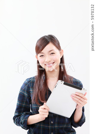 Ipad and female 5978132
