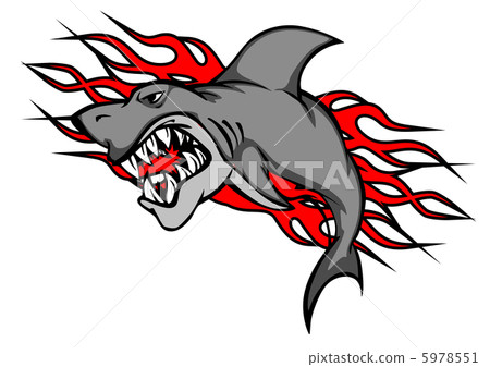 Illustrative Shark Tattoo