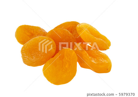 Dried apricots isolated on white background Dried apricots isolated on white background 5979370