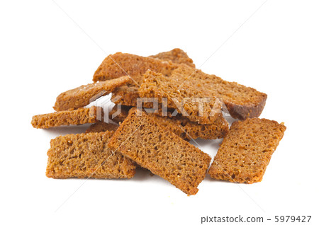 rye crackers isolated on white background 5979427