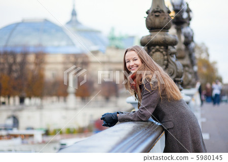 Young beautiful girl in Paris 5980145