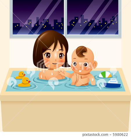 Bathing with parents and children Bathing with parents and children 5980622