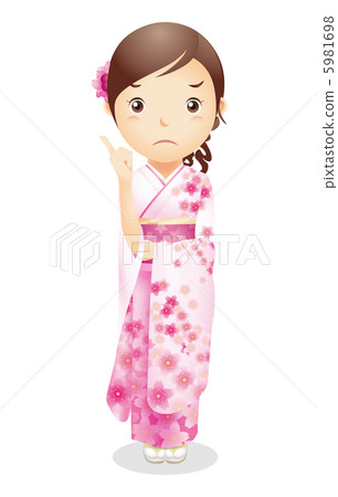 和服形象的女性例證 和服形象的女性例證 5981698