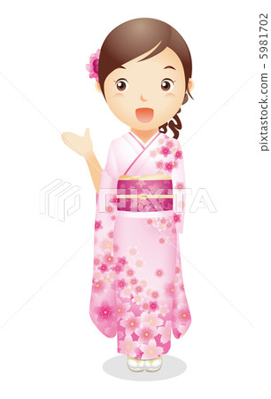 和服形象的女性例證 和服形象的女性例證 5981702