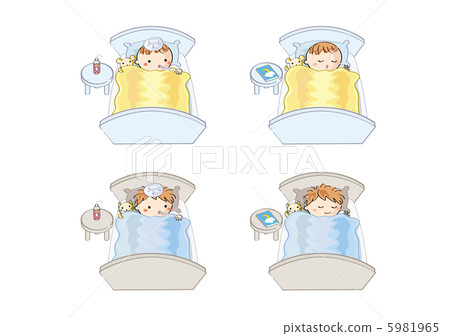 A child sleeping ill and sleeping asleep 5981965