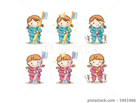 Brush and tooth decay (girls) Brush and tooth decay (girls) 5981966