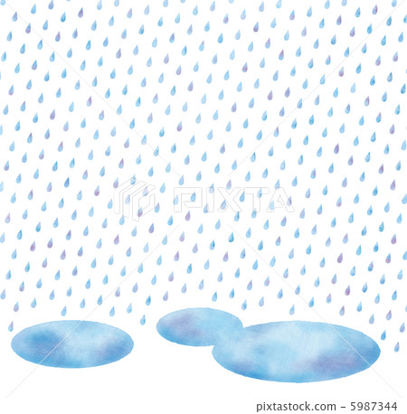 雨的例證 5987344