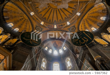 Interior of Hagia Sophia, Istanbul 5987362