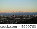 Sunset glow of the North Alps 5990763