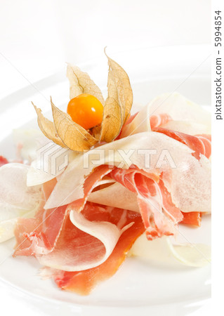 spanish serrano ham with melon spanish serrano ham with melon 5994854