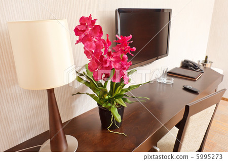 Interior of modern comfortable hotel room Interior of modern comfortable hotel room 5995273