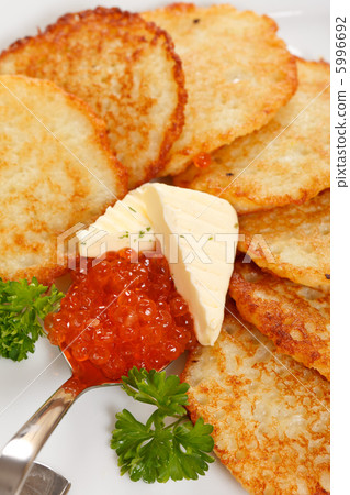 fried potatoes pancakes with caviar fried potatoes pancakes with caviar 5996692