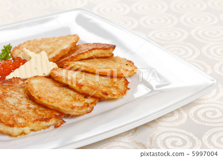 fried potatoes pancakes with caviar fried potatoes pancakes with caviar 5997004