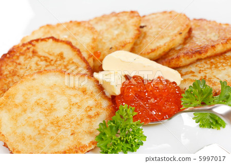 fried potatoes pancakes with caviar fried potatoes pancakes with caviar 5997017