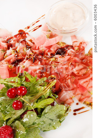 Prosciutto ham with salad Prosciutto ham with salad 6003436