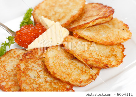 fried potatoes pancakes with caviar fried potatoes pancakes with caviar 6004111
